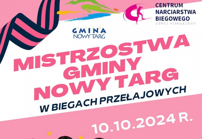 Mistrzostwa Gminy Nowy Targ w biegach przełajowych - zaproszenie